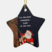 Klimmer Kerstmis Keramisch Ornament (Links)