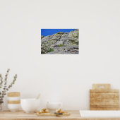 Klimmer nadert top van Devils Tower, Wyoming Poster (Keuken)