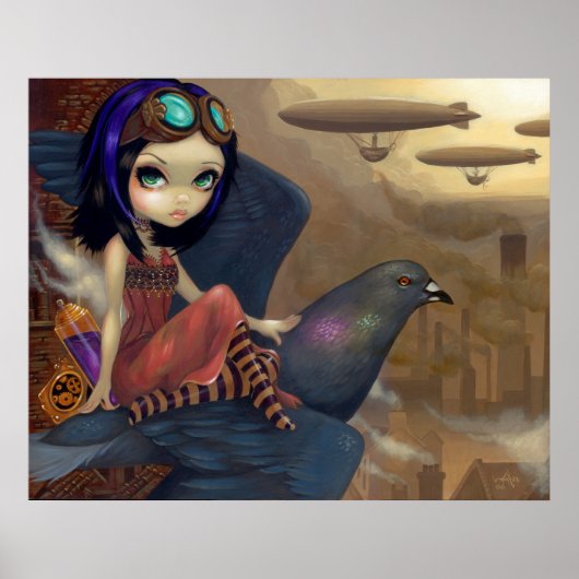 KLIMMER-PRINT-steampunk-faire urban Poster (Voorkant)