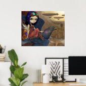 KLIMMER-PRINT-steampunk-faire urban Poster (Thuiskantoor)