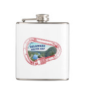 Klimmer van de waterloopbaan van Delaware Heupfles (Voorkant)