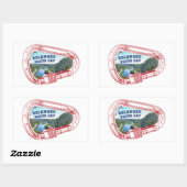 Klimmer van de waterloopbaan van Delaware Rechthoekige Sticker (Vel)