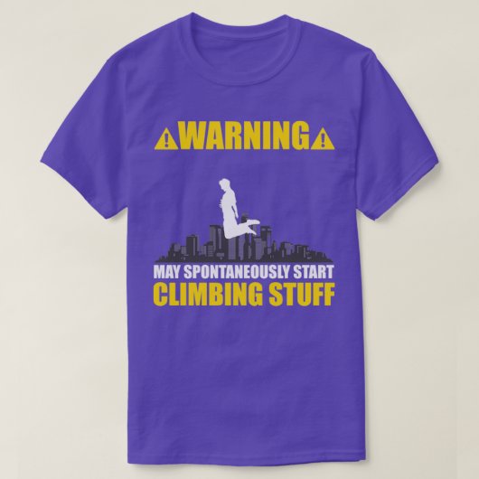 Klimmerriem van Parkour Bouldering T-shirt (Design voorkant)