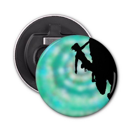 Klimmers' handige flesopener magneet button flesopener (Voorkant)