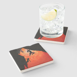 Klimmers stenen onderzetter