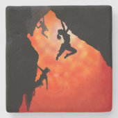 Klimmers stenen onderzetter (Voorkant)