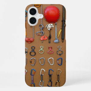 Klimmersuitrusting -- Bergbeklimmeringsmateriaal iPhone 16 Plus Hoesje