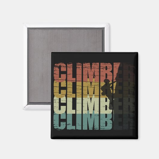 klimminnaar voor klimmers magneet (Voorkant / Achterkant)