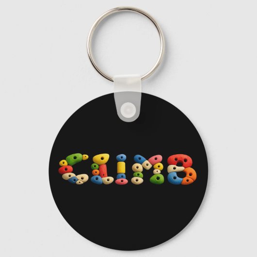 Klimmuur klim grepen leuk sleutelhanger (Voorkant)