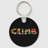 Klimmuur klim grepen leuk sleutelhanger (Achterkant)