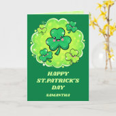 Klimop Glans St. Patrick's Dag Kaart (Gele Bloem)