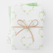 Klimop harten, Tralies en Stippen gemengd Inpakpapier Vel (In situ)