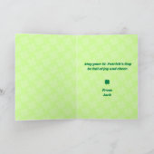 Klimop Schittering St. Patrick's Dag Kaart (Binnen)