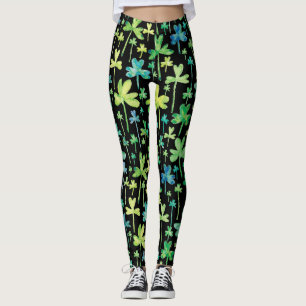 Klimop St. Patrick's Day Groen Zwarte Leggings