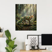 klimop vos bos magie poster (Thuiskantoor)