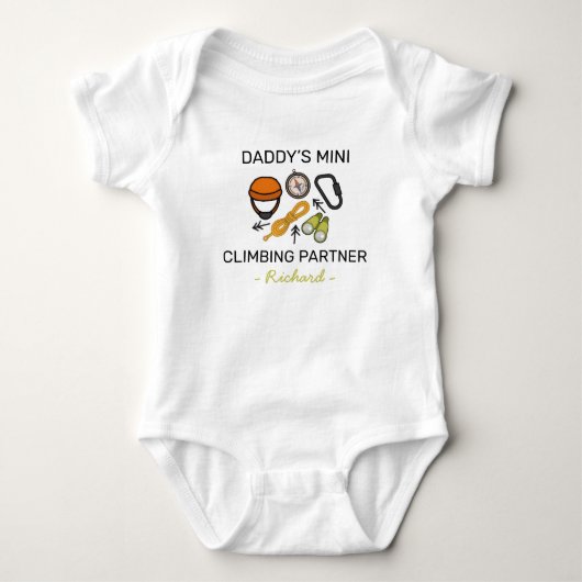 Klimpartner van pappa Cute Climber Romper (Voorkant)