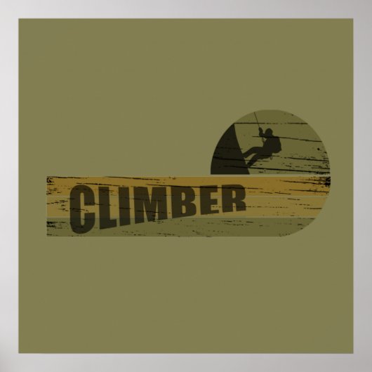 klimplaat klimliefhebber poster (Voorkant)