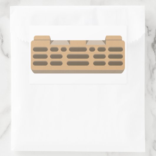 Klimplank voor hardsolderen rechthoekige sticker (Tas)