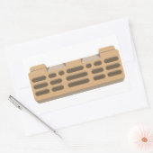 Klimplank voor hardsolderen rechthoekige sticker (Envelop)