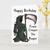 Klimplant de Maaimachine - het Grappige Wenskaart Kaart (Gele Bloem)