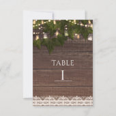 Klimplant & Lichtslingers Mason Jar Rustic Tafel N Kaart (Voorkant)