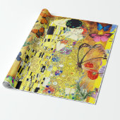 KLIMPT "DE KISS"-WRAPPINGPAPIER CADEAUPAPIER (Uitgerold)