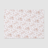 Klimroos Terracotta Bloem Aquarel Tissuepapier (Voorkant)