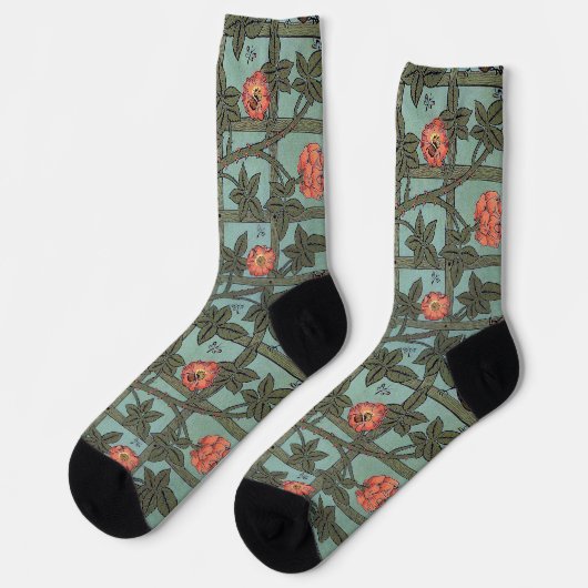 Klimrozen & Kleine Vogels, William Morris Sokken (Links)