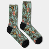 Klimrozen & Kleine Vogels, William Morris Sokken (Rechts)