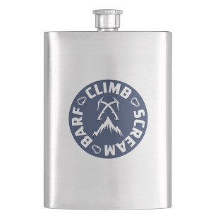 Klimschilfers en scheuren van ijs flacon