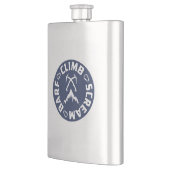 Klimschilfers en scheuren van ijs flacon (Links)