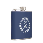 Klimschilfers en scheuren van ijs heupfles (Rechts)