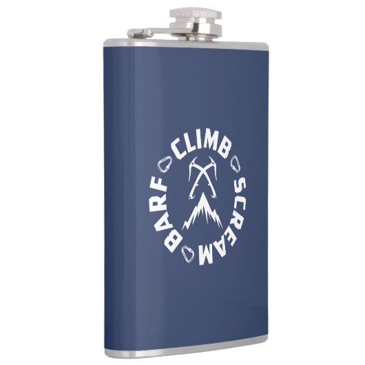 Klimschilfers en scheuren van ijs heupfles (Rechts)