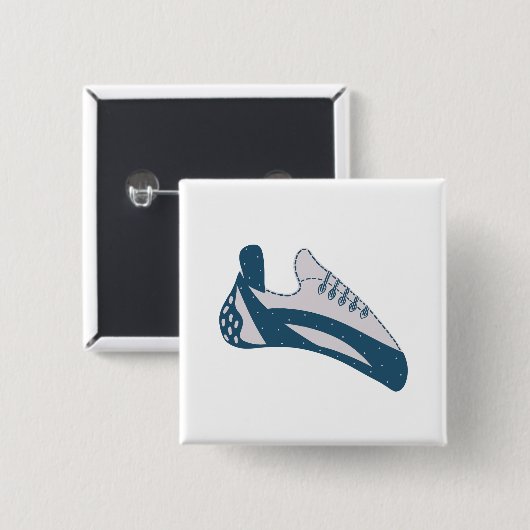 Klimschoenen Vierkante Button 5,1 Cm (Voorkant /achterkant)