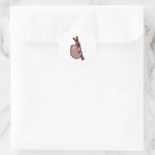 klimsleuf ronde sticker (Tas)