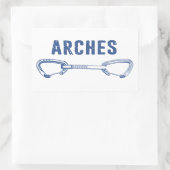 Klimstaartroep in het nationale park rechthoekige sticker (Tas)