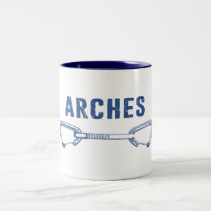 Klimstaartroep in het nationale park tweekleurige koffiemok