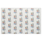 Klimsteenslag en -draden stof (Fat Quarter)