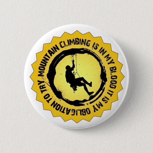 Klimstempel van de Fantastische bergberg Ronde Button 5,7 Cm (Voorkant)