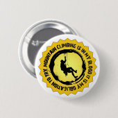 Klimstempel van de Fantastische bergberg Ronde Button 5,7 Cm (Voorkant /achterkant)