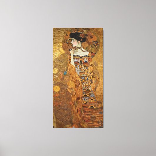 Klimt Adele Bloch-Bauer Gold Mosaic Painting Canva Canvas Afdruk (Voorkant)