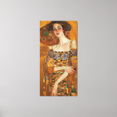 Klimt Adele Bloch-Bauer Gold Mosaic Painting Canva Canvas Afdruk (Voorkant)