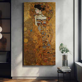 Klimt Adele Bloch-Bauer Gold Mosaic Painting Canva Canvas Afdruk