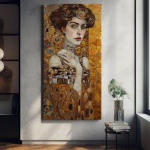 Klimt Adele Bloch-Bauer Gold Mosaic Painting