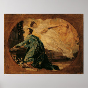 Klimt - Allegorie van Muziek Poster