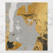 Klimt art (of mousserende wijn) Flesetiket (4" x 3 Wijn Etiket (Enkel label)