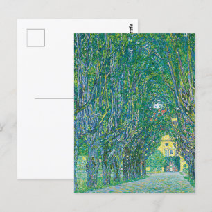 Klimt-Avenue in het park van Schloss Kamme Fine Ar Briefkaart