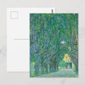 Klimt-Avenue in het park van Schloss Kamme Fine Ar Briefkaart (Voorkant / Achterkant)