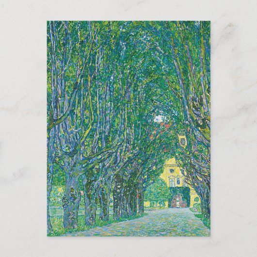 Klimt-Avenue in het park van Schloss Kamme Fine Ar Briefkaart (Voorkant)