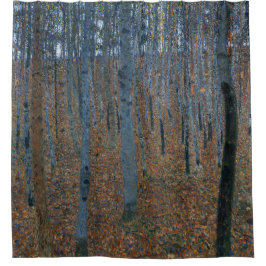Klimt Beech Grove I Boslandschap Kunst Douchegordijn